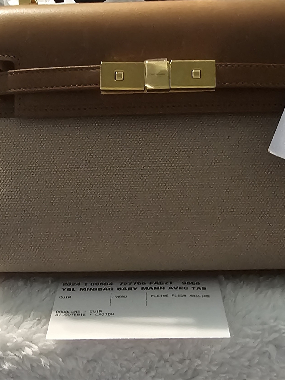 Saint Laurent Manhattan Canvas and Leather Mini Crossbody Bag. - Picture 3 of 16